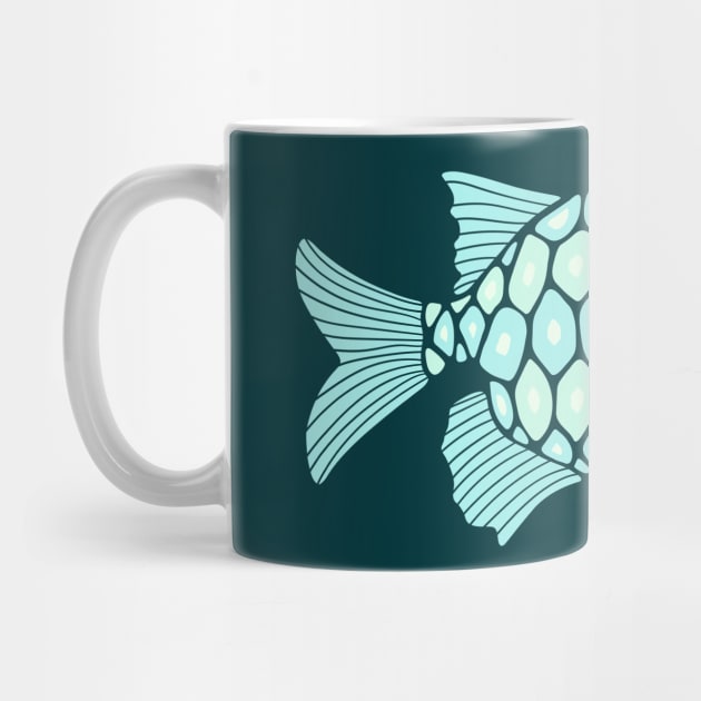 PINECONE FISH Graphic Undersea Ocean Bioluminescent Sea Creature - Unblink Studio by Jackie Tahara by UnBlink Studio by Jackie Tahara